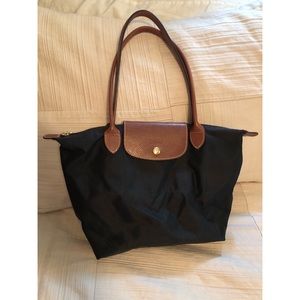 Longchamp black tote - small
